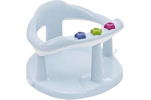 Thermobaby Anneau de bain pour Bébé Aquababy Fleur bleue - De 7 à 16 mois - Fabriqué en France