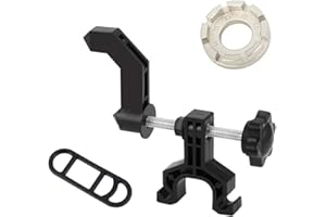 CYCEARTH Support portable pour roue de vélo - Mini jantes de vélo - Outils de réparation - Clé à rayons - Noir