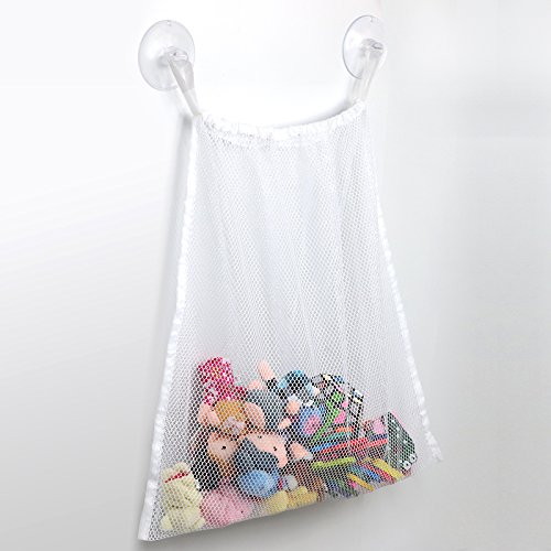 TRIXES Netztasche/-halterung zum Aufbewahren und Trocknen von Badewannenspielzeug (mit Saughalterung) - 4
