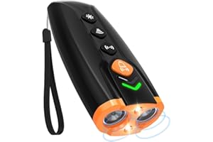 TAOQFUNNY Upgraded Anti Barking Device for Dogs, Ultrasonic Dog Barking Deterrent Devices Indoor Outdoor 23 FT Bark Control Device for Puppy Medium Large Dog Barks No More Dog Training Device Tools Silencer