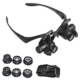zreal 8 Lupe Lupe Auge Glas-Armbanduhr Reparatur Juwelier mit LED Lichterkette