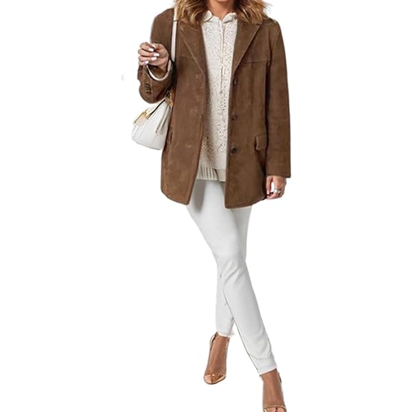 Veste En Daim Synthétique Pour Femme : Vêtements D'automne Et D'hiver, Veste Décontractée à Manches Longues, Manteau à Pattes Et Rideaux Isolants Thermiques, Blanc, S