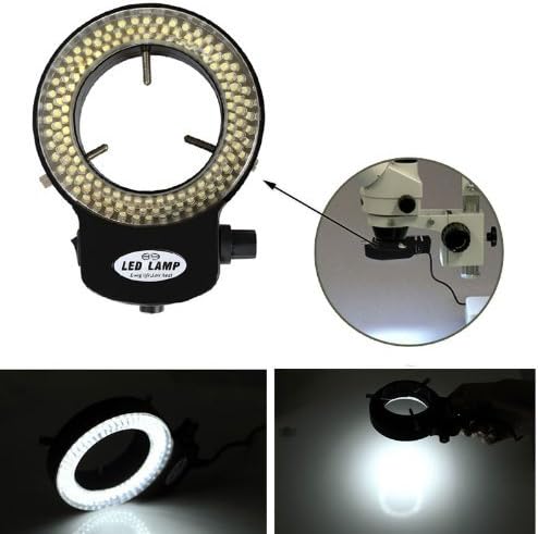 Microscope LED Ring Light with 144 Light for Stereo Microscope UK Adapter
