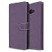 Produktbild Samsung Galaxy J9 Hülle, Chreey Matt Leder Tasche Retro Handyhülle Magnet Flip Case mit Kartenfach Geldbörse Schutzhülle Etui [Lila]