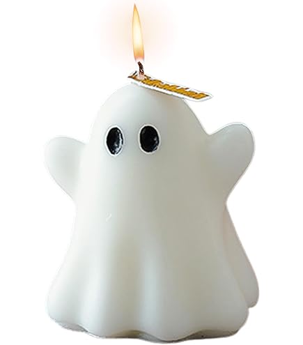 Quixotical Halloween Geisterkerzen - 6 Gruselige Deko-Kerzen Für Die Party