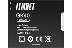 ITMBET Akku für Motorola GK40, [Upgrade] Hohe Kapazität 3300mAh kompatibel mit Motorola GK40, SNN5967A, SNN5967B - für Cedric, Moto E3, Moto E4, Moto G4 Play, Moto G5