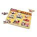 Melissa & Doug Vehicles Sound Puzzle - Wooden Peg Puzzle With Sound Effects (8 pcs)