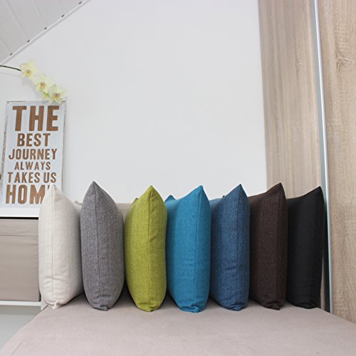 salosan® Sofakissen, Lounge Rückenkissen, Kopfkissen, Couch- oder Palettenkissen, Dekokissen Strukturpolsterstoff in 7 Unifarben für trendiges Wohndesign. Größe 40×70 cm (Blau) - 7
