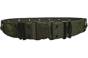 ALGI Cinturone Verde Tattico H 5,50 cm con Fibbia di sicurezza