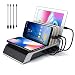 Produktbild Homesave Ladestation USB Mehrfach, USB LadegeräT Mehrfach mit Apple iPad iPhone und Android Cell Phone und Tablet