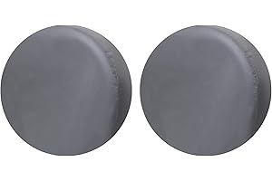 MOONET Tough Tire Covers for RV Wheel, Heavy Duty Thicken Sun Protectors for Truck Motorhome Boat Trailer Camper Van SUV, Fits Tire Diameter 27''-29'' (2 Pack)