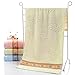 Produktbild GGCCX Badetuch Handtuch 32 Aktien Jacquard Blume Laub Sanft Hautfreundlichen Baumwolltuch (33 * 74 Zoll) , Yellow