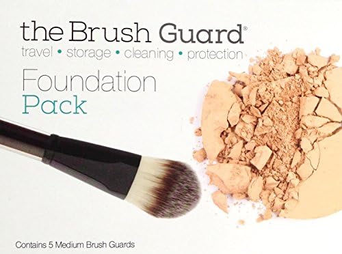 The Brush Guard Make Up Brush Protectors Foundation / Medium pack