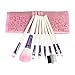 niceeshop(TM) 8pcs Professional Cosmetic Makeup Brush Set With Pink Letter Print Bag