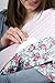 Mania Breastfeeding scarf "Romance" with small pocket for nursing pads in size L/XL