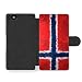 Produktbild Norwegian Flag Norway Norske Flagg Faux Ledertasche Hülle füriPhone 4 4S