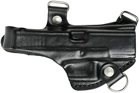Stitch Professional Horizontal Shoulder Holster for Glock 17 Model No. 21 Black real leather