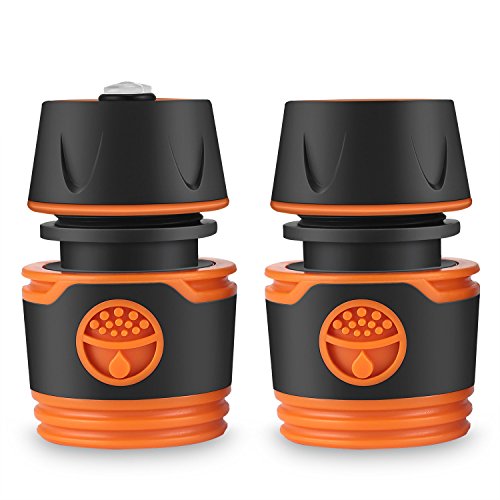 Gesentur Conector de Manguera Juego DE 13 mm (1/2 ") y 15 mm (5/8): Conector para la Manguera Principio Resistente al Agua, eeinfach a conectar