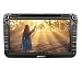 Produktbild PUMPKIN 2 Din Android 5.1 Autoradio Moniceiver mit GPS Navigation, Quad Core für VW Volkswagen SEAT Skoda Golf Polo Jetta Passat Touran Unterstützt DAB+ Bluetooth OBD2 Wlan 3G 8 Zoll