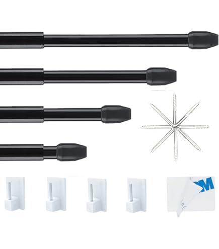 Bastone Per Tenda Da Finestra Telescopico | 2 Pezzi Con Ganci A Vite | Estensione 70-120 Cm | Vetrineinrete - Foto 6