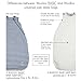 Woolino 4 Season Baby Sleep Bag - Merino Wool Baby Sleeping Bag 2Mo-2Yrs Stars Gray