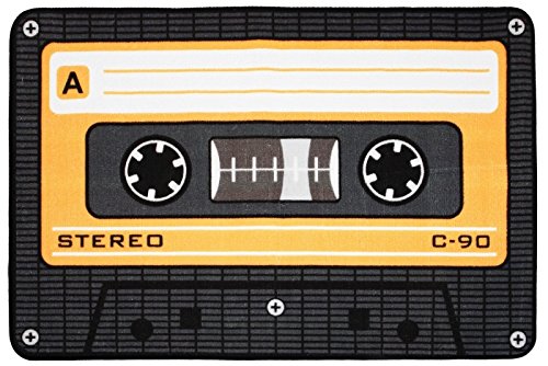 Rockbites - Teppich Tape, orange - Coole Fussmatte 50x80 cm - Teppich für Proberaum, Tonstudio