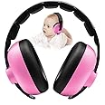 SNOWIE SOFT® Noise Cancellation Ear Muffs for Kids Use Noise-cancelling Ear Muffs for Baby Toddler Ear Muffs for Noise Reduction Baby Ear Muffs for 0-3 Years Old On Flight Sleep Travel (Pink)