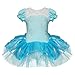 Produktbild YiZYiF Kinder Prinzessin Kostüm Halloween Mädchen Kleid Spitze Weihnachten Verkleidung Karneval Party Tanzkleid (92-98, Blau Schneeflocken)