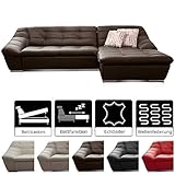 ledersofa schlaffunktion Hoher Sitzkomfort dank Wellenunterfederung in Kombination mit atmungsaktiver Polyurethanschaum-Polsterung