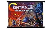 Contra 3: The Alien Wars Game Fabric Wall Scroll Poster (32" x 23") Inches