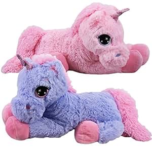 TE-Trend Plüschpferd Cheval Licorne Unicorn Animaux En Peluche Allongé - View #9