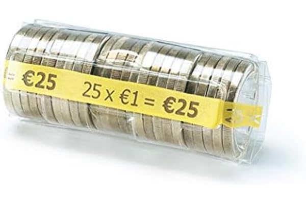 Monetique L100TC100 Paquet de 100 étuis monnaie 1,00 euro