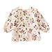 Lovely Guitar Bear Smocks Baby Feeding Clothes Baby Bibs ,White