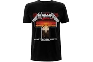 Metallica Camiseta de hombre Master of Puppets Cross Negro