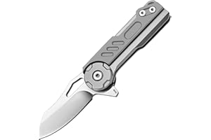 PoktWorld Navaja Plegable,Acero M390 de Bolsillo Navaja,Cuchillo Supervivencia con Acero inoxidable,Navaja Caza para Acampar, Picnic,Caza (Negro)