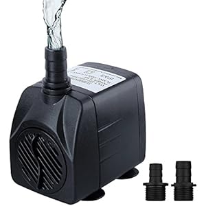 [Gesponsert]Cadrim 25Watt 1200L/H Aquarium Pumpe Wasserpumpe Tauchpumpe Förderpumpe Aquariumpumpe Schwarz