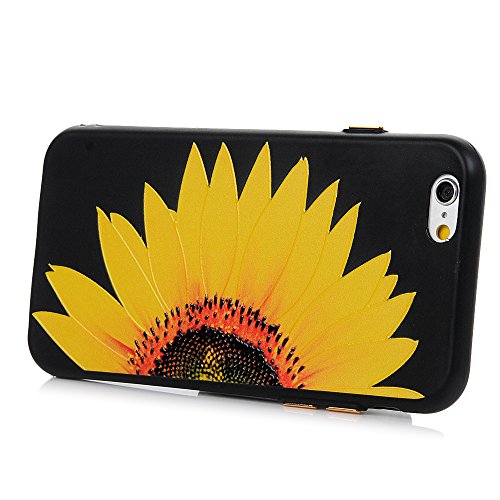 iPhone 6/iPhone 6s Hülle Badalink iPhone 6/iPhone 6s UltraSlim Schutzhülle TPU Sonnenblume Handyhülle Silikon Case Cover Handytasche Anti-Rutsch Kratzfest Handyhülle Flipcase - 4