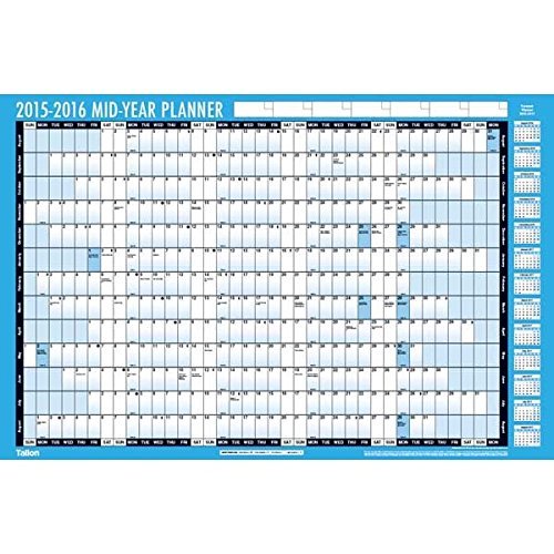 Download Tallon 594x420mm Academic/Student Year Planner - Blue/White