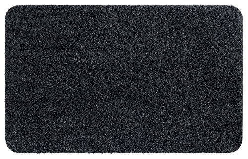 Fußmatte Größe Farbe wählbar, Türvorleger Bodenmatte Schmutzfangmatte Fußabtreter (60 x 100 cm Graphit)