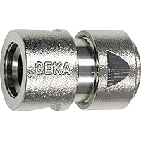 GEKA 701XSB Schlauchstück Stecksystem 1/2 Zoll MS NI mit Spannmutter 13 mm, Silber, 18 x 8 x 13 cm