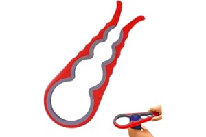 QEEYON Apribarattoli Multifunzione, Apribarattoli Manuale Universale,Apribottiglie Manuale per Mani Deboli, Artrite, Mani, Anziani e Bambini, Strumento da Cucina Regolabile e Durevole