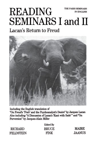Book's Cover ofReading Seminars I and II Lacans Return to Freud Suny Series in Psychoanalysis Culture