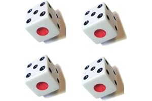 DELALO Tavla Zarı Tavla Dice - Backgammon Dice - Tavla Zari 8 x 8 x 8 mm - Small Dice - Tavli - Nardi - Tavola Reale - Tables Reales - Pack of 4