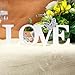 Wooden Love Sign with Butterfly and Diamante feature