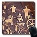 Produktbild Luancrop Mousepads American Navajo Petroglyphen Zeitung Rock in der Nähe von Indian Creek Anasazi Parks Utah Ancient Cave rutschfeste Gaming Mouse Pad Rubber Oblong Mat