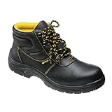 botas de seguridad panter gore tex Puntera y suela de seguridad. Wolfpack 15018055 Botas de seguridad de piel, talla 47, color negro