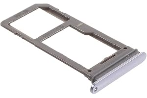 jbTec SIM-Tray/SD-Card kompatibel mit Samsung Galaxy S8 / S8+ Plus - Kartenhalter Single Slot Schlitten, Farbe:Grau