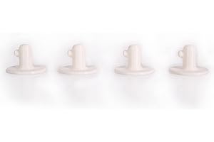 GZ Design 4 STK. Halterung-Aufbewahrung für KitchenAid Zubehör-Rührelemente wie Flachrührer Schneebesen Knethaken (Weiß)