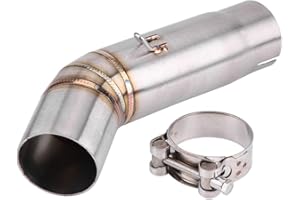 ‎KIMISS 51mm Motorrad Auspuffrohr,KIMISS Motorrad Auspuff Mittelrohr,Edelstahl Auspuff Mittelstück mit Montagezubehör für GSX R600 / GSX R750(K8)