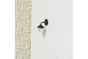 FEEGOW Lot de 10 appliques murales à LED pour modélisme de trains miniatures - 1 lampe - Convient pour les trains miniatures H0 et accessoires